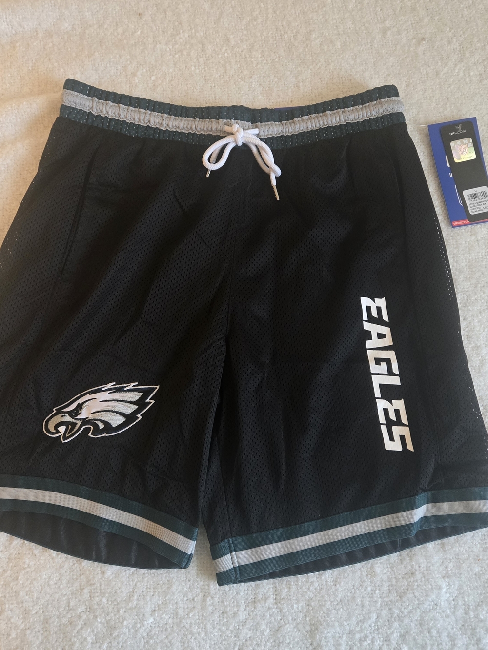 Philadelphia Eagles NFL Men's Ultra Game Black Classic Mesh Shorts - NWT! Size M